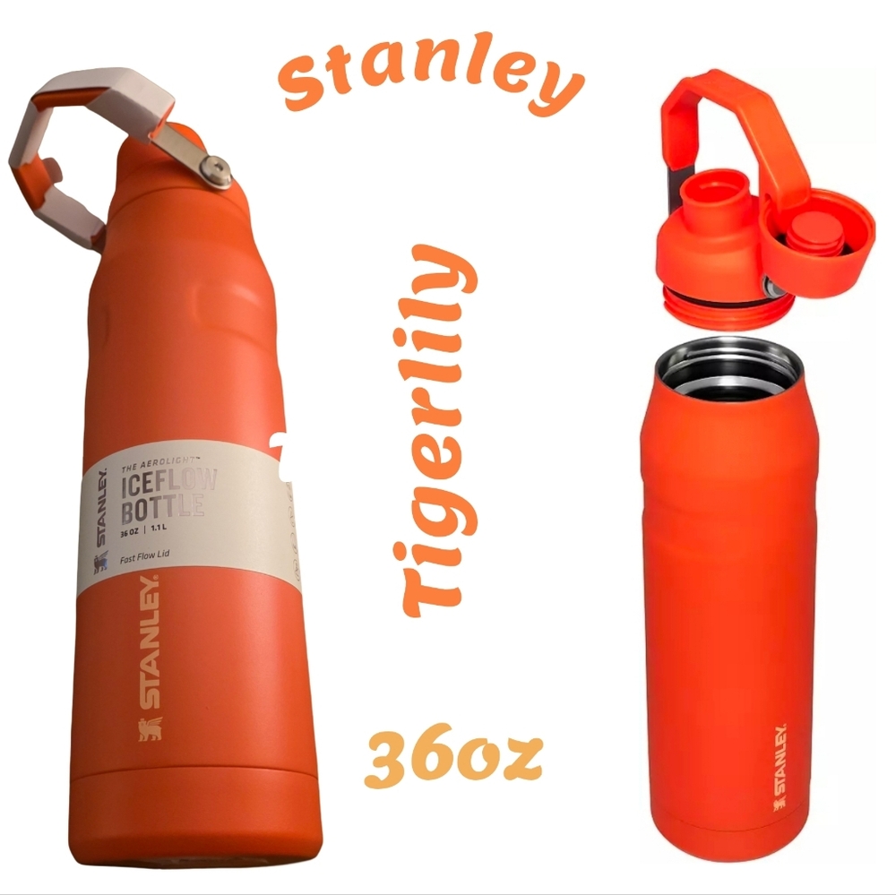Stanley IceFlow Fast Flow Water Bottle "Tigerlily" 36OZ NEW